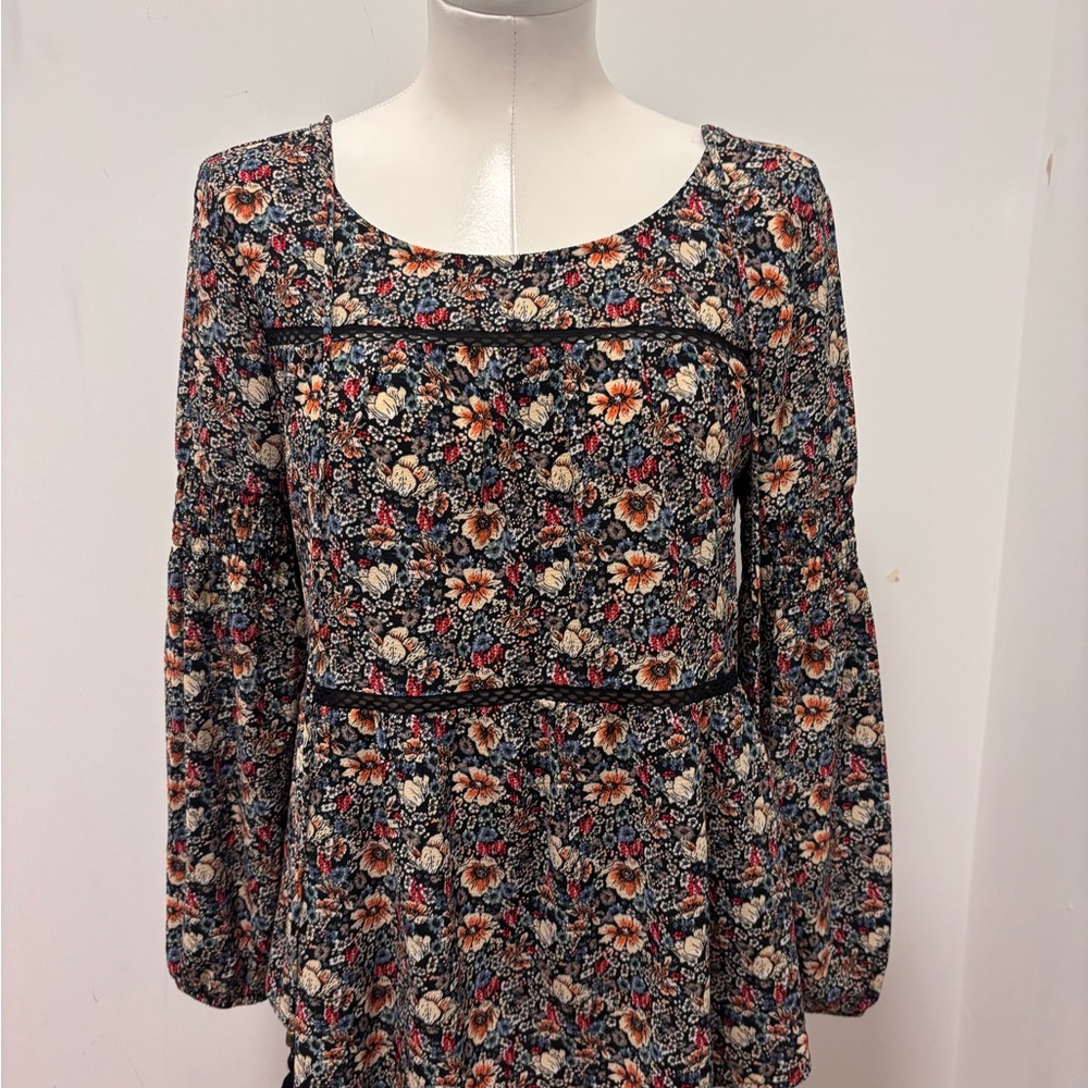 Knox Rose Floral Long Sleeve Dress. XS